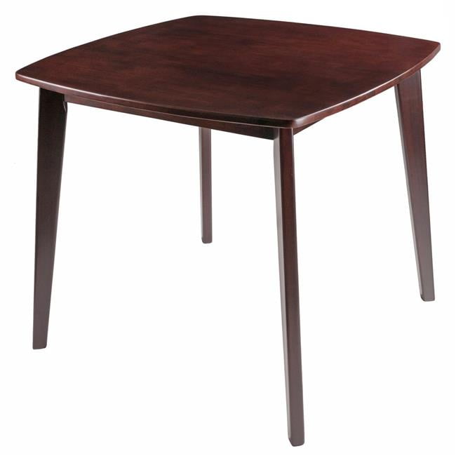 Winsome Wood Pauline Dining Table, Tapered Legs, Walnut Finish