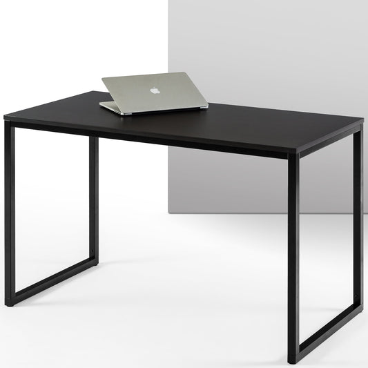 Zinus Jennifer 47" x 29" Black Frame Desk, Deep Espresso